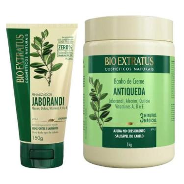 Imagem de Kit Jaborandi finalização capilar 1 Banho de creme 1kg 1 Finalizador 1