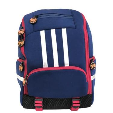Imagem de mochila escolar infantil pequena em neoprene - Menino & Menina, Azul M