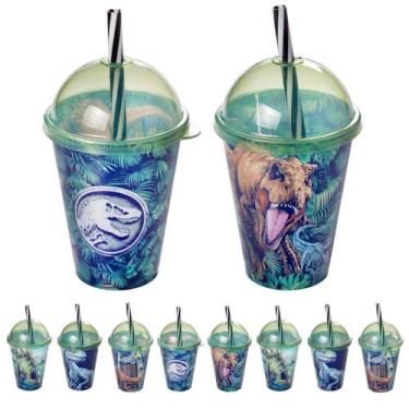 Imagem de 10 Copos 280ml Dinossauro Jurassic World p/ festa Aniversário Sacola S