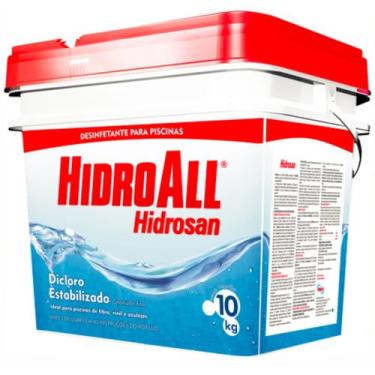 Imagem de Cloro Granulado Hidrosan Plus 10kg Para Piscina Hidroall
