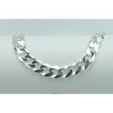 Imagem de Pulseira Masculina Italiana 21cm Grumet Maciça Em Prata 925 - DG Prese