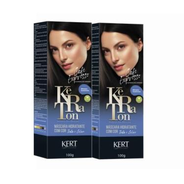 Imagem de Kit 2 Tonalizante Keraton Banho De Brilho Café Expresso Kert