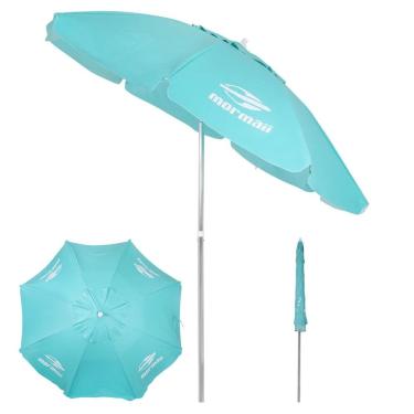 Imagem de Guarda Sol Bagum 2,4m Alumínio Articulado Verde Mormaii - 12168 Belfix