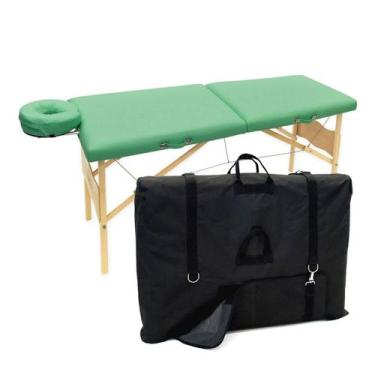 Imagem de Kit Maca Massagem Portátil Vega Legno 300kg Com Bolsa De Transporte, V