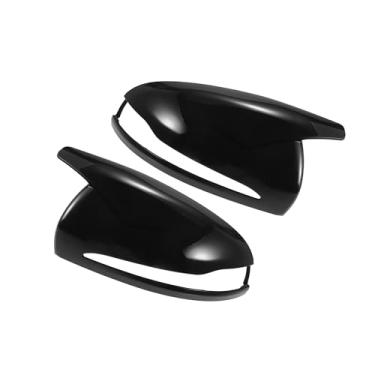 Imagem de Motoforti Par de tampa do espelho do lado do passageiro do motorista retrovisor do carro preto brilhante para Mercedes-Benz C E CLASS W205 W213 W238 W222 Capas de proteção de espelho acabamentos de