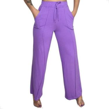 Imagem de Calça Pantalona Cintura alta em Malha Viscolycra Premium - West Route,