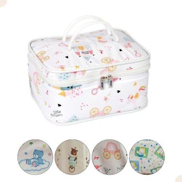 Imagem de Bolsa Térmica Estampada Impermeável 6 Litros Maternidade - BENIQ, Rosa