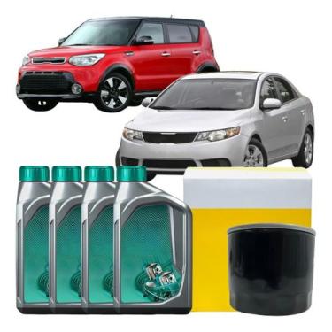 Imagem de Kit Óleo 04lt 5w30 + Filtro Soul Cerato 1.6 16v 2006 Á 2022 - MAHLE