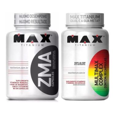 Imagem de Kit Zma 90 Cáps + Multivitaminico 90 Cáps - Max Titanium