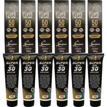 Imagem de Revenda Atacado 6 Pomada Massageadora 50 Ervas + 6 Super Gel 30 Ervas 