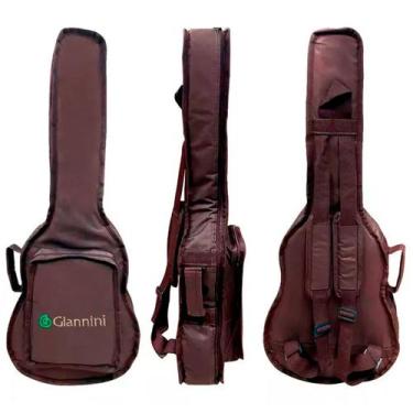 Imagem de Bag Capa Acolchoada Cargo Para Violão Folk E Clássico Giannini