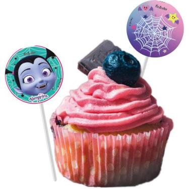Imagem de Pick p/ Docinhos Festa Vampirina - 8 unidades - Festcolor - Rizzo Fest