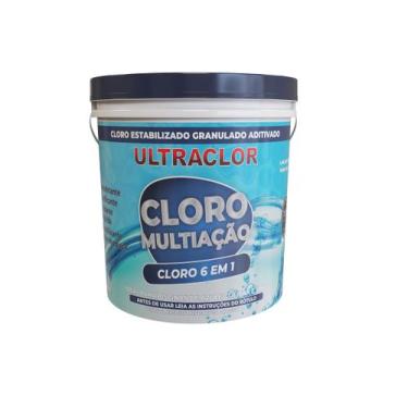 Imagem de Cloro Multiação 6x1 Balde 10kg , 43% Dicloro Ativo - Ultraclor
