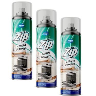 Imagem de Kit 3 Limpa Forno Remove Gordura Zip Clean 300Ml - My Place