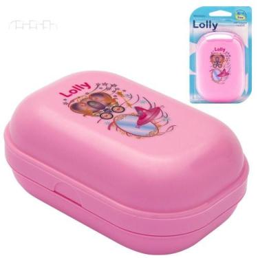 Imagem de Saboneteira Infantil Lolly Tip Rosa Estampa Carruagem