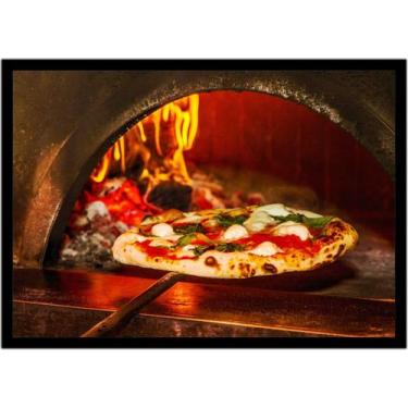 Imagem de Quadro Decorativo Gourmet Pizza Forno Pizzarias Lanchonetes Padarias C