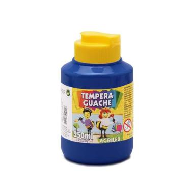 Imagem de Tinta Guache Acrilex Tempera Guache 250ml Escolar, AZUL TURQUESA 501