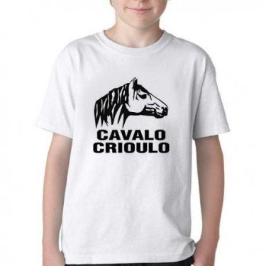 Imagem de Camiseta Infantil ou adulto Cavalo Criolo grande Blusa Criança todos t