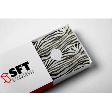 Imagem de Folha Papel De Seda Estamapado Zebra 30x70 100UN Embalagem Balas Prese