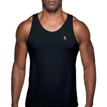 Imagem de Camiseta Regata Lupo Running Masculina - Preta-Masculino