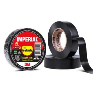 Imagem de Fita isolante anti-chama preto imperial  18mmx 05m - 3M