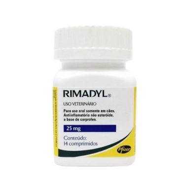 Imagem de Rimadyl 25mg Zoetis 14 comp -  Antinflamatório Cães