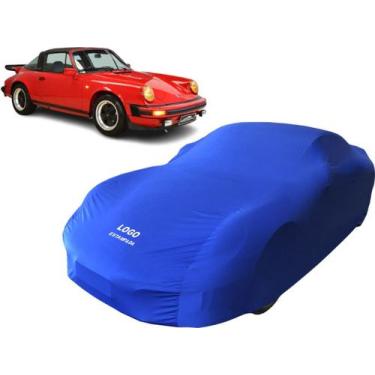 Imagem de Capa Carro Antigo Com Logo Porsche 911 S Targa 1974 À 1975 - Mz, Azul