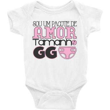 Imagem de Body Bebê Infantil Sou Um Pacote de Amor Tamanho GG Mod2 - TAMANHO GG 