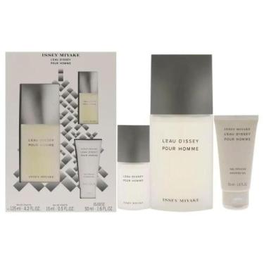 Imagem de Kit issey miyake pour homme edt 125ml + edt 15ml + shower gel 50ml