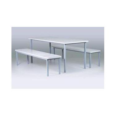 Imagem de Conjunto Mesa Refeitório 8 lugares com banco separado - DE ASTRO