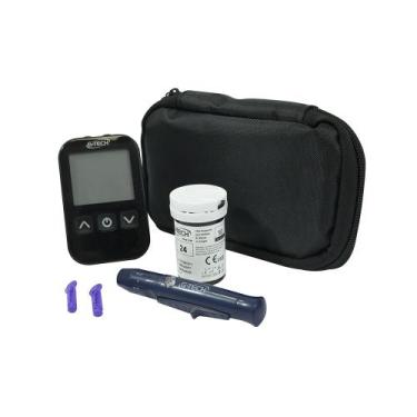 Imagem de Kit Aparelho Medidor de Glicose Completo Autocode Diabetes G-Tech Lite