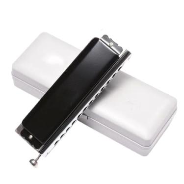 Imagem de Para Iniciantes harmônica Azuis Avançados 12 Buracos 48 Tons Latão Cromático Capa De Aço Inoxidável Abs Resina Piano Grade Gaita Para Iniciantes