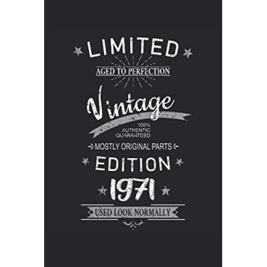 Imagem de 50. Geburtstag Limited 50 Jahre Edition 1971 Graphic Deko Vintage: NOTIZBUCH - Lustiges Geburtstags Geschenk, Geschenkidee - A5 (6x9) - 120 Seiten - ... Planer, Geburtstag, Lustig, Jahrgang, Spruch