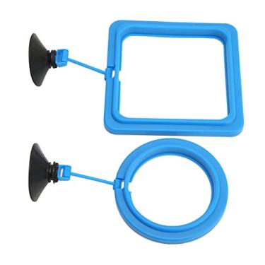 Imagem de Anel de Alimentação de Peixes, Alimentador Automático de Peixes Alimentador de Peixes Alimentador Flutuante de Peixes de Aquário Toalhas de Tanque de Peixes de Formato Quadrado e