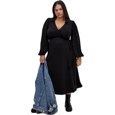 Imagem de City Chic Maxi Arizona feminino plus size, Preto, 26 Plus