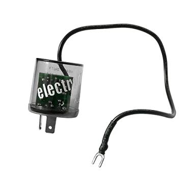 Imagem de AMFRNE Pisca-Pisca LED de 2 Pinos, Compatível com Led, Sinal de Mudança de Direção e Aviso de Perigo, Pisca-Pisca Hyper Flash, Relé de Pisca-Pisca LED 12V para Serviço Pesado de 2 Pinos com Fio Terra,