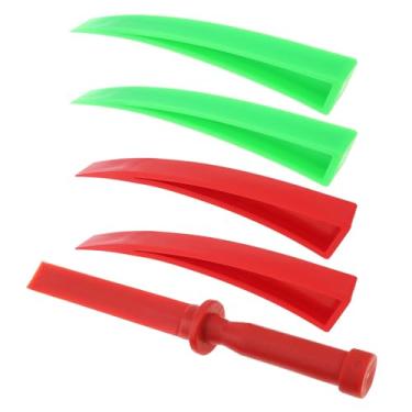 Imagem de ePathChina 5 peças de ferramentas de reparo de amassados curvados para janela de porta de carro, ferramenta de remoção de amassados sem pintura com raspador de cinzel de plástico para reparo de