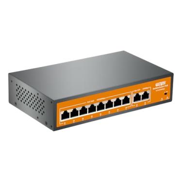 Imagem de Haiz Shop Switch Poe Híbrido Com 8 Portas Poe + 2 Portas Uplink HZ-EF1010P-EA2