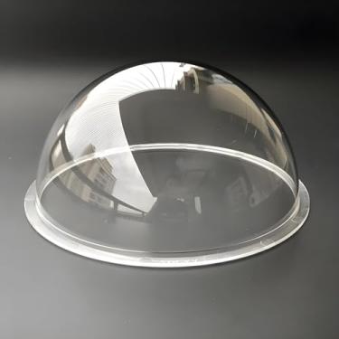 Imagem de UQISOVI Câmera domo de alta velocidade de 17 cm transparente hemisférica para câmera de segurança, tampa de vidro orgânico de acrílico transparente de substituição CCTV com diâmetro de 181 mm