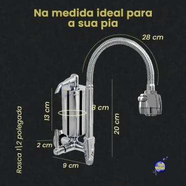 Imagem de Torneira Gourmet Filtro Cozinha Parede CasaGrande Mundial Exclusive