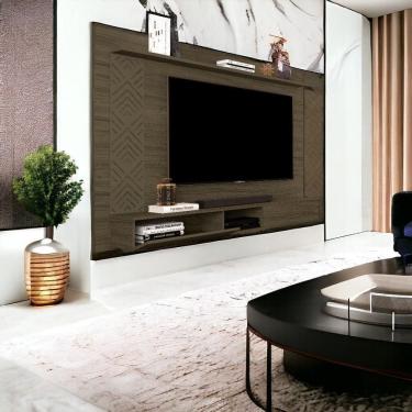 Imagem de Painel para TVs até 60 pol Roma Castanho Cambel