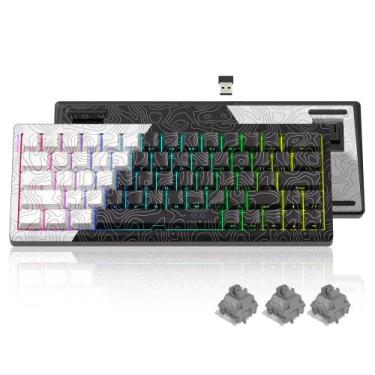 Imagem de Teclado Mecânico Womier Q61 60% Sem Fio RGB - Hot-Swap