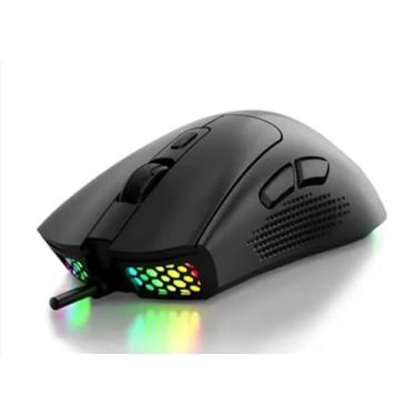 Imagem de Mouse Gamer Ergonomico 7 Botões 7200 DPI Resposta Ultra Rapida Led RGB Anúbis MU021 - Knup