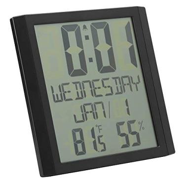 Imagem de Relógio de Parede Eletrônico Termômetro Elétrico para TS - 8608, Medidor Criativo para Indicadores de Temperatura da Sala de Relógios da Sala de Casa, da Sala Elétrica