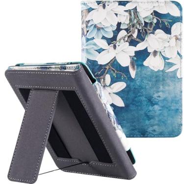 Imagem de BOZHUORUI Stand Case for Kobo Clara 2e eReader (2022 Release,Model N506) - Premium PU Leather Bookcover with Double Hand Strap and Auto Sleep/Wake (Magnolia)
