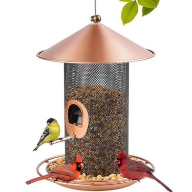 Imagem de Alimentador de Pássaros Samhe - Metal para Jardim - Capacidade de 3kg