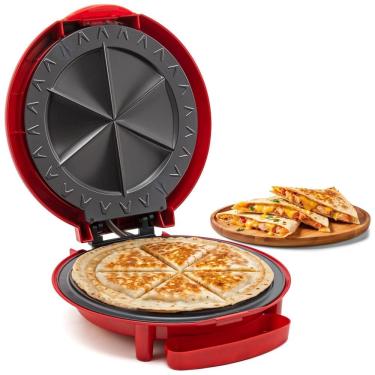 Imagem de Sanduicheira Antiaderente para Tacos, 900W, 110v, ELITE GOURMET EQD 118, Vermelho