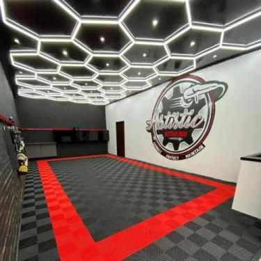 Imagem de Kit 10 Piso Estrado Modular Detail Garagem Automotiva 33x33 - TRIDECK,