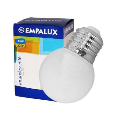 Imagem de Lâmpada Incandescente Bolinha Leitosa 15w 220v E27 - EMPALUX