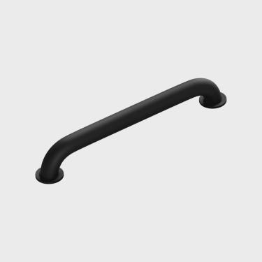 Imagem de Barra de Apoio Metal Idoso Deficiente 40 Cm Banheiro Preto